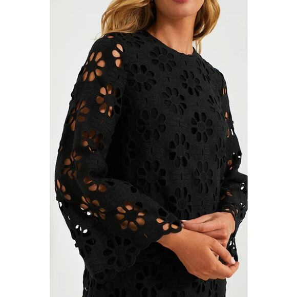 TUCKERNUCK Noir Eyelet Hutton Dress NWT Size XL - Picture 5 of 9